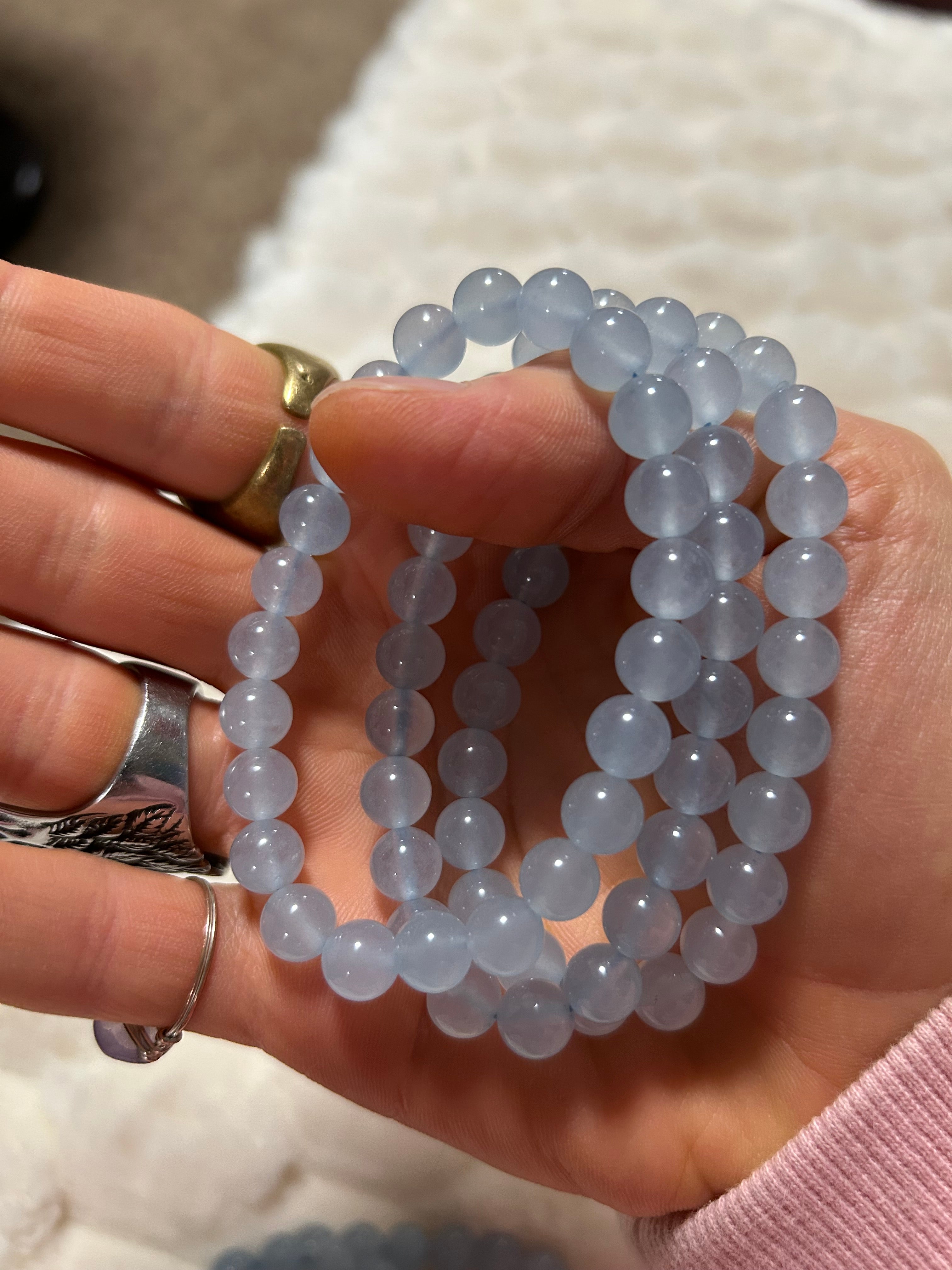Authentic Aquamarine Crystal Bracelet (Small Size)