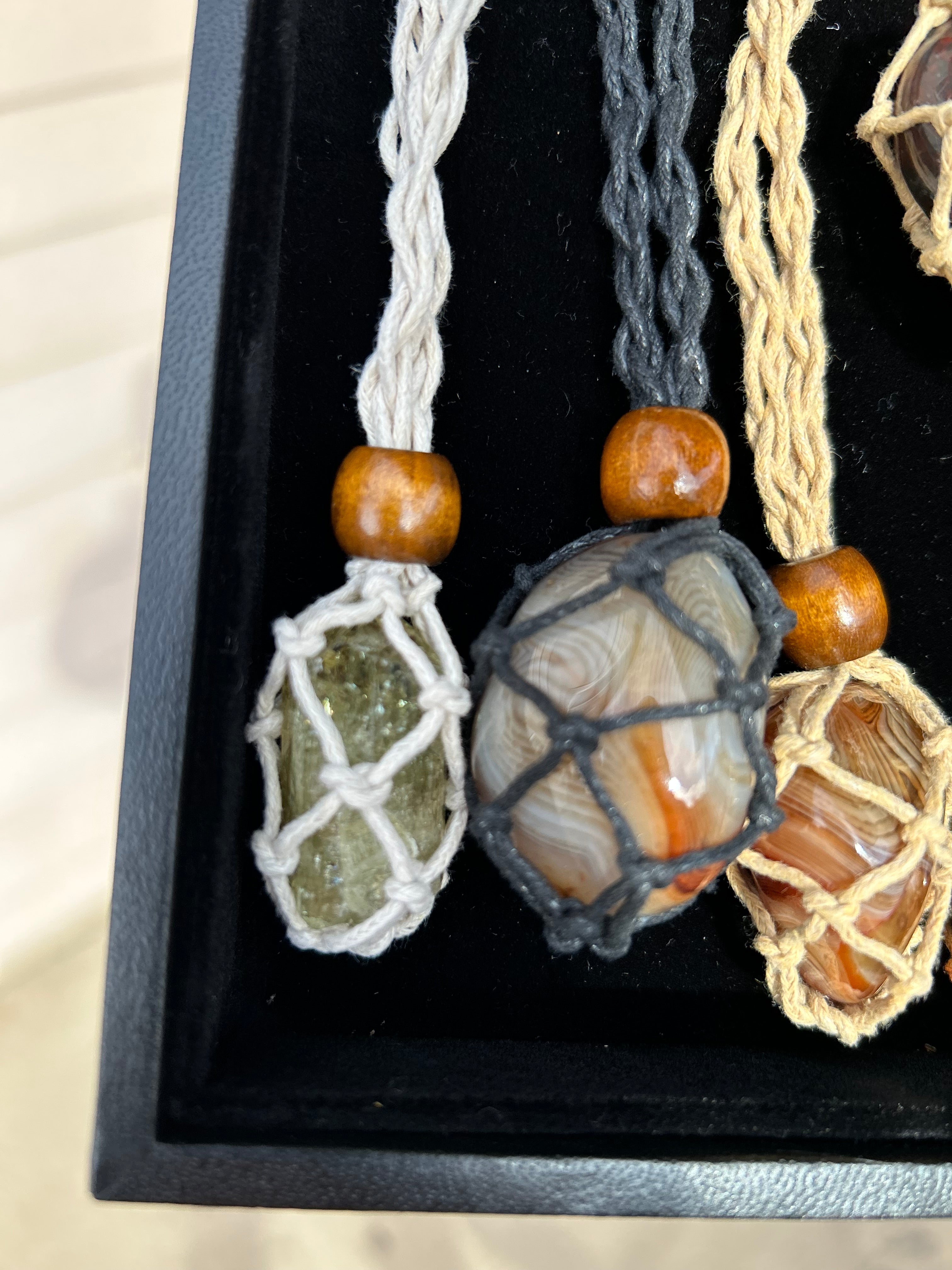 Authentic Green Apatitate Crystal Adjustable Necklace