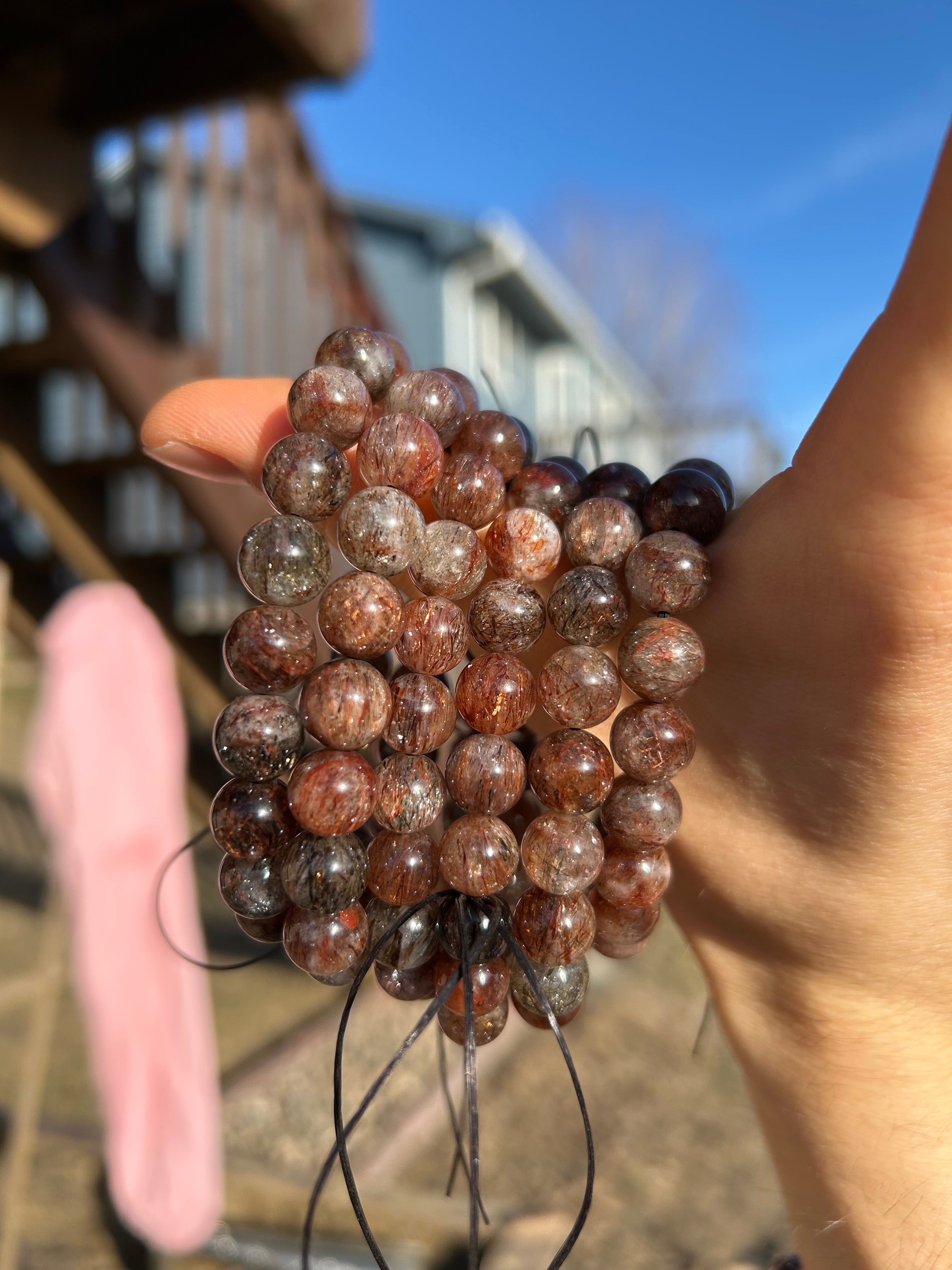 Beautiful Fire Quartz Crystal Bracelet
