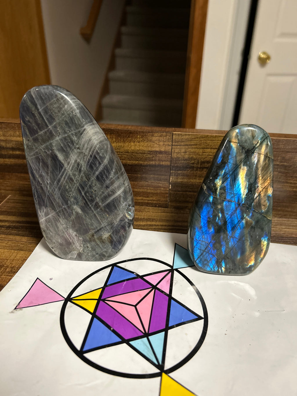 BRIGHT Blue Yellow Labradorite Free Form from Madagascar