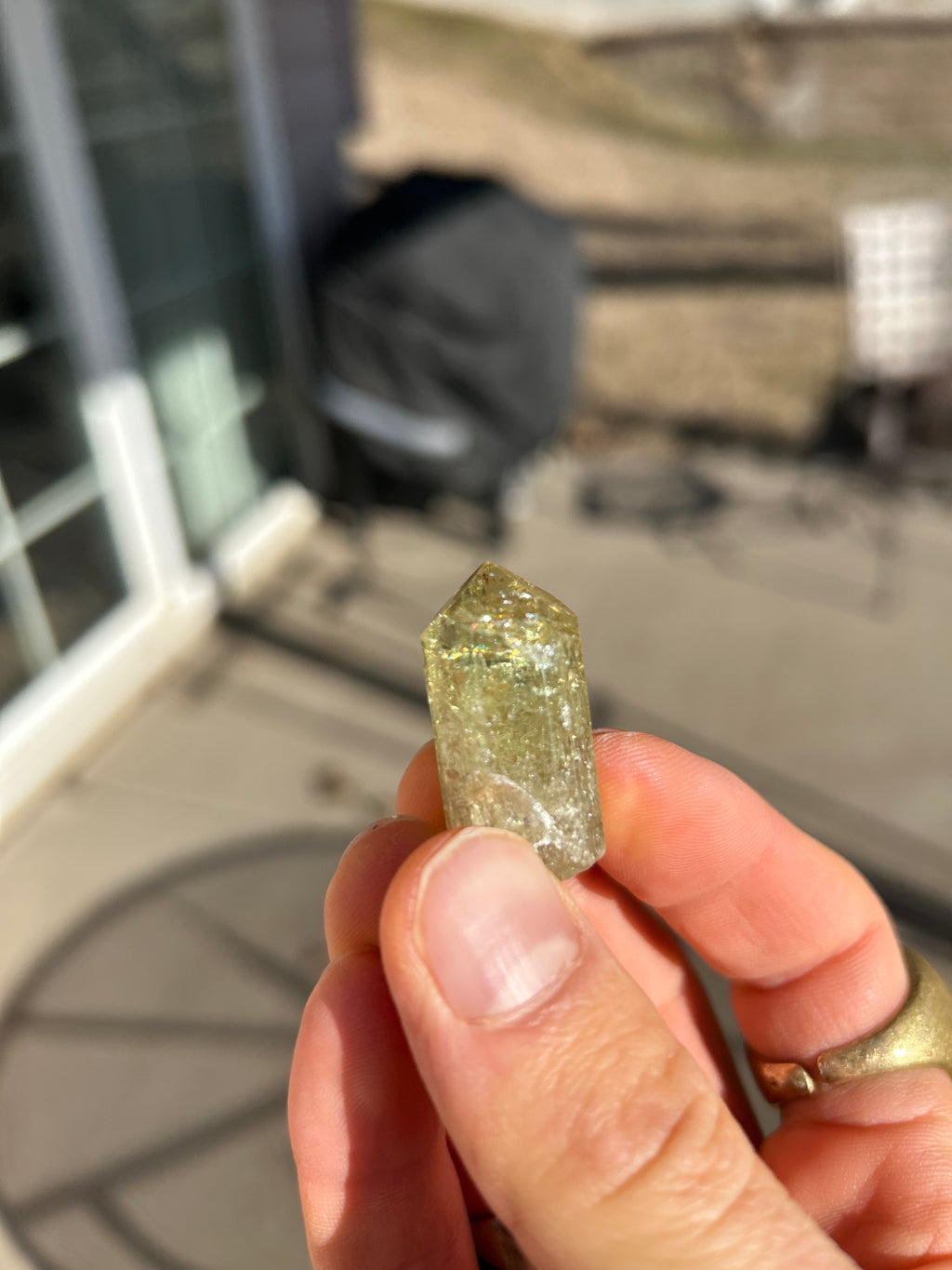 Authentic Green Apatitate Crystal Adjustable Necklace