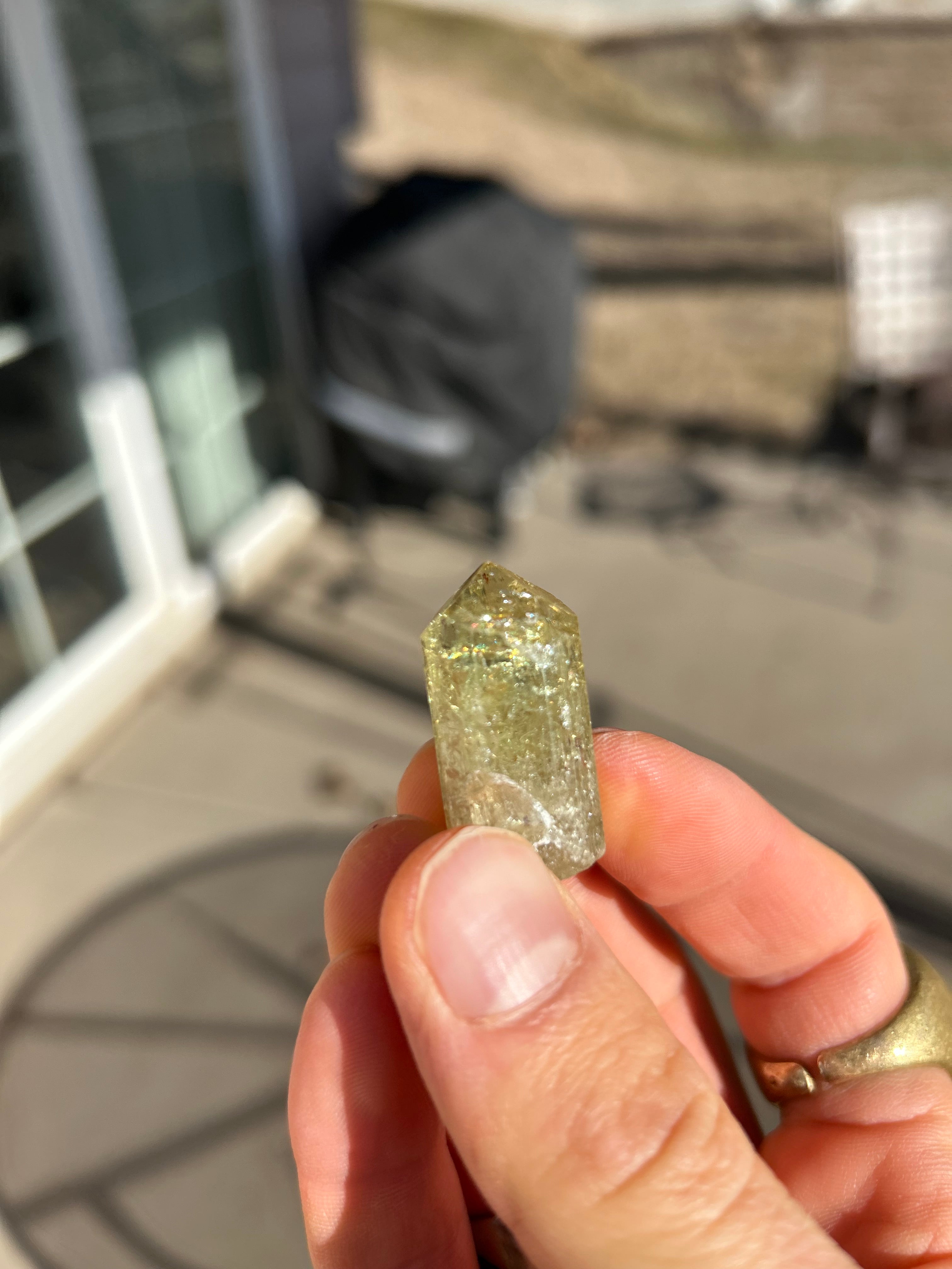 Authentic Green Apatitate Crystal Adjustable Necklace