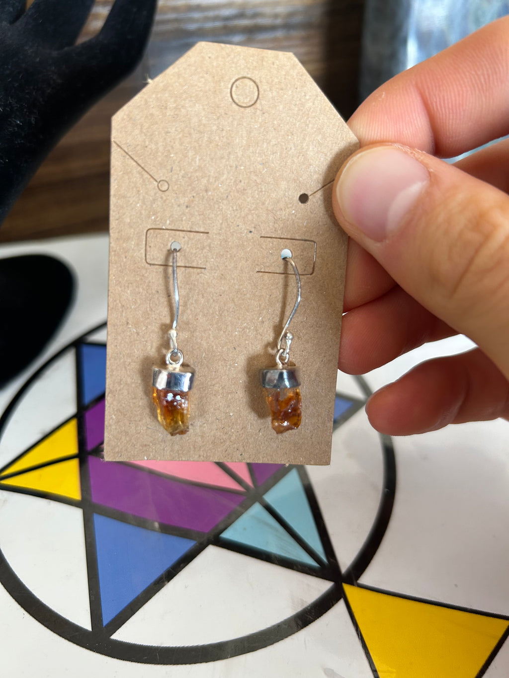 SOLAR PLEXUS Citrine .925 Sterling Silver Earrings (Heat Treated)