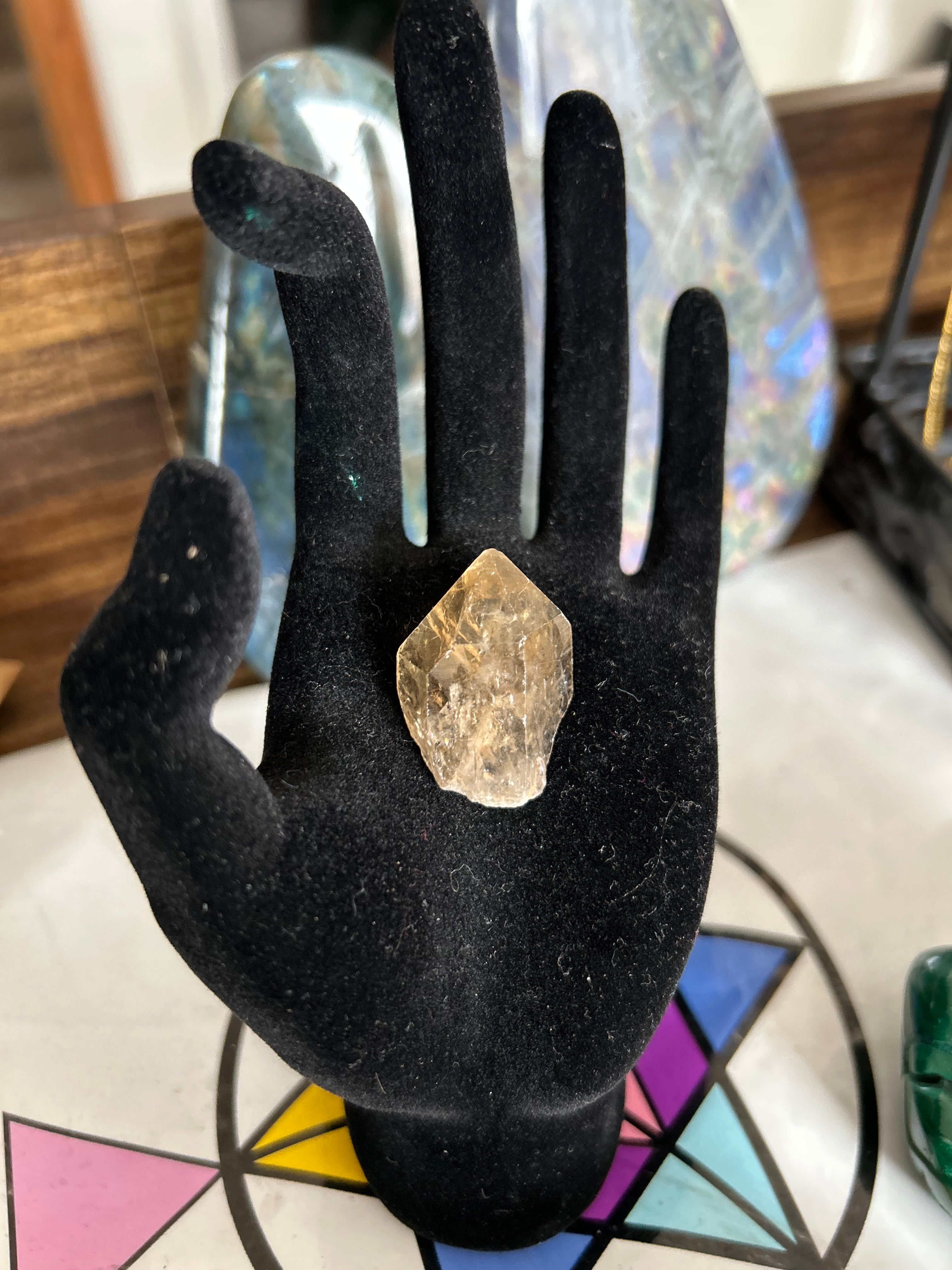 Authentic Natural Congo Kundalini Citrine Crystal Adjustable Necklace