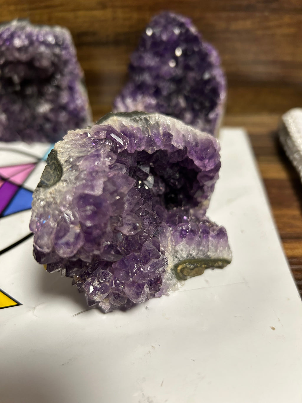 Natural Amazing Uruguayan Amethyst Cut Base
