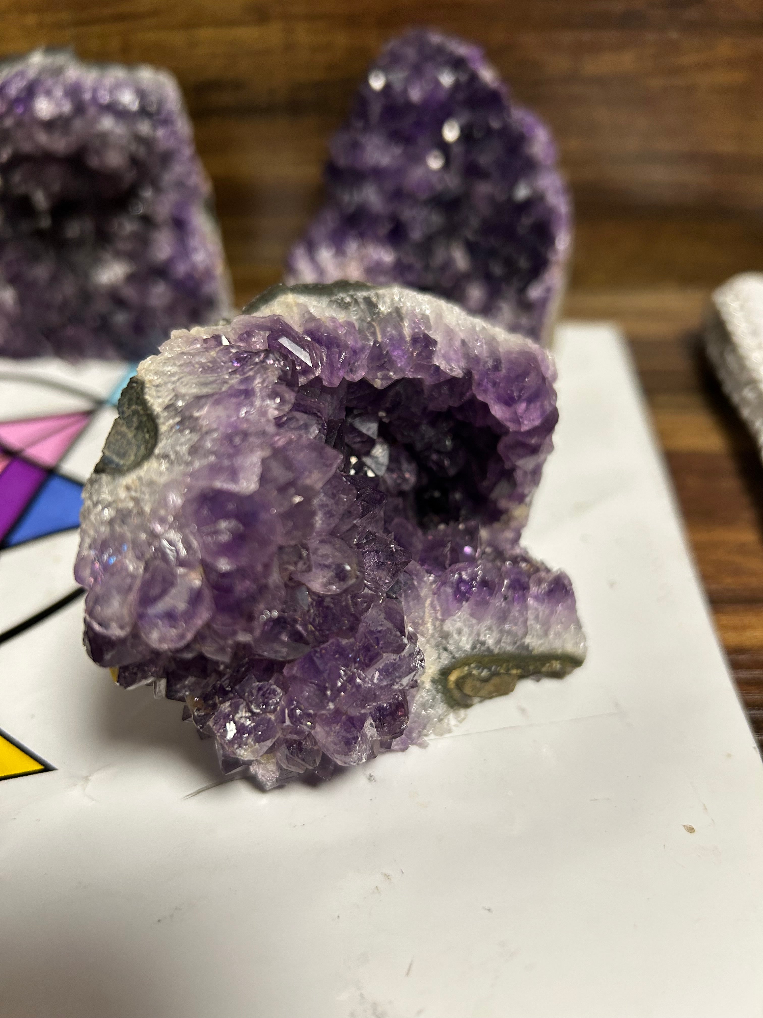 Natural Amazing Uruguayan Amethyst Cut Base