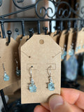 THROAT CHAKRA Authentic Aquamarine .925 Sterling Silver Earrings