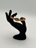 Handmade Copper-Brass Bracelet with Moldavite