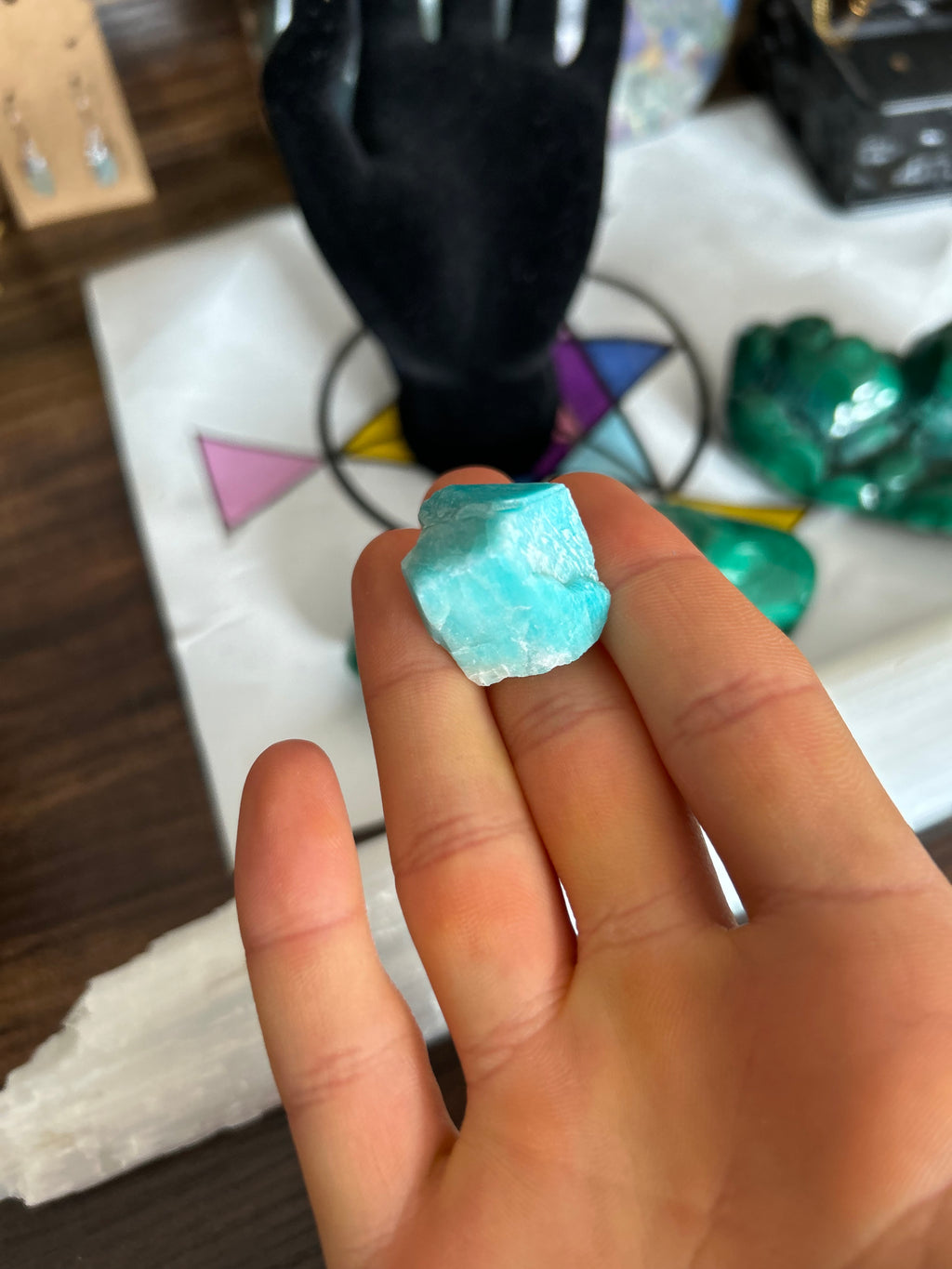 Blue Amazonite (CO) Crystal Adjustable Necklace