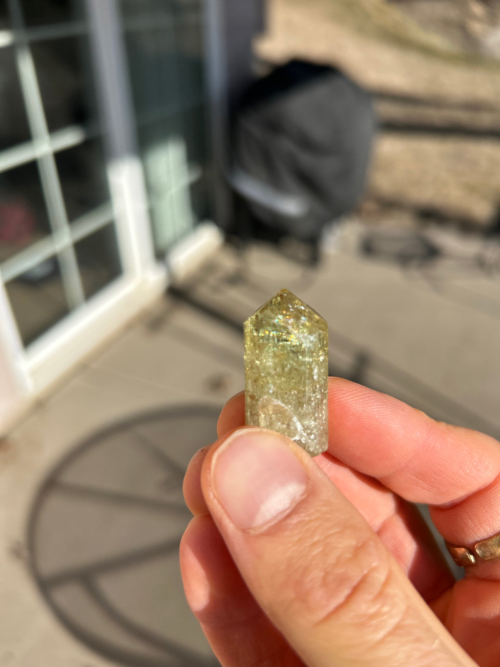 Authentic Green Apatitate Crystal Adjustable Necklace