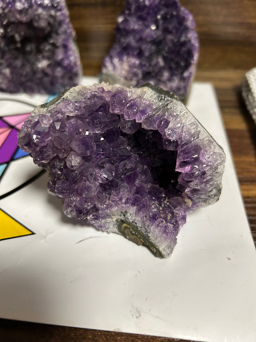 Natural Amazing Uruguayan Amethyst Cut Base