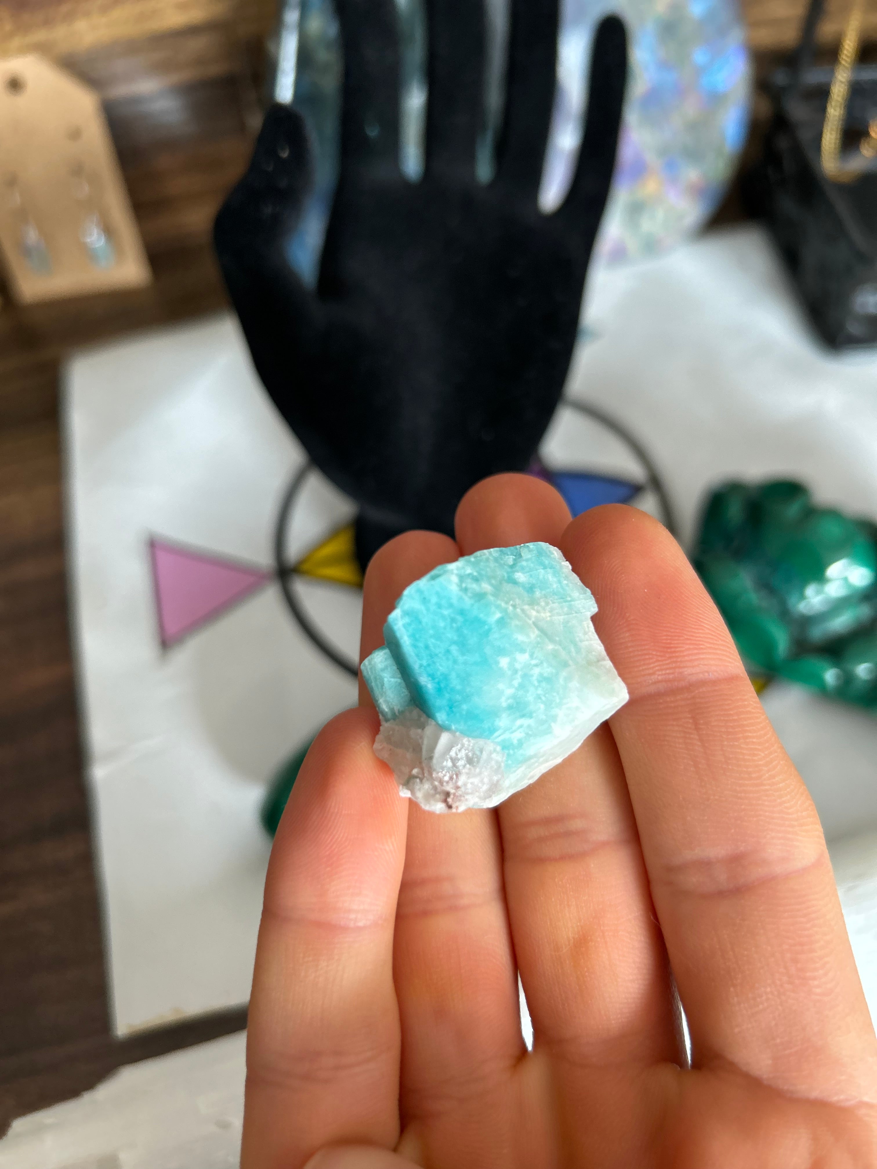 Blue Amazonite (CO) Crystal Adjustable Necklace