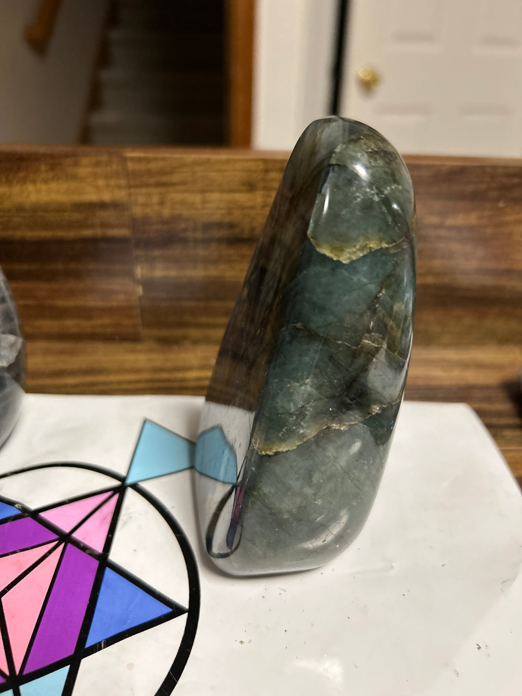 BRIGHT Blue Yellow Labradorite Free Form from Madagascar