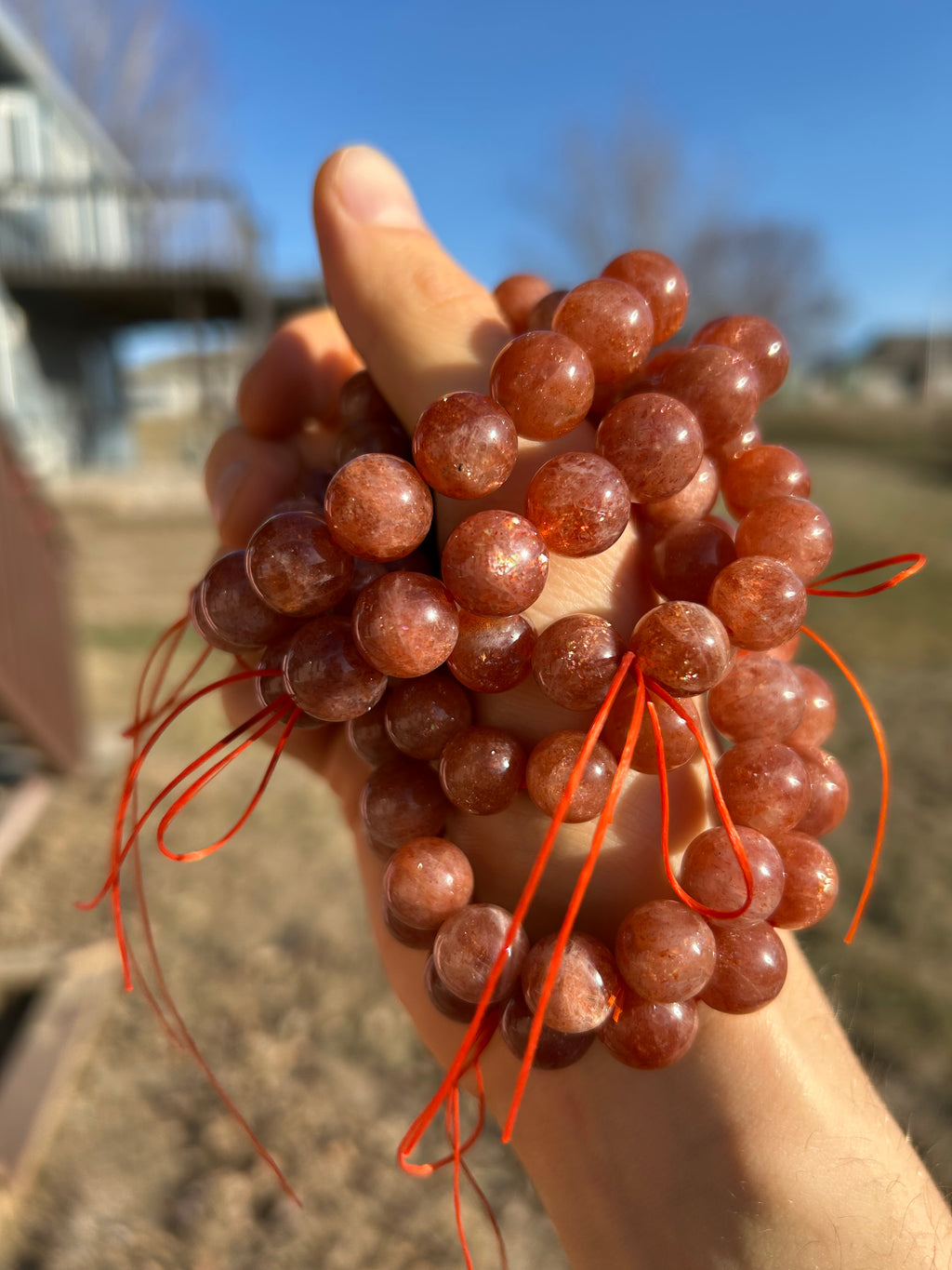 DAZZLING Confetti Sunstone Bracelet (Large Size)