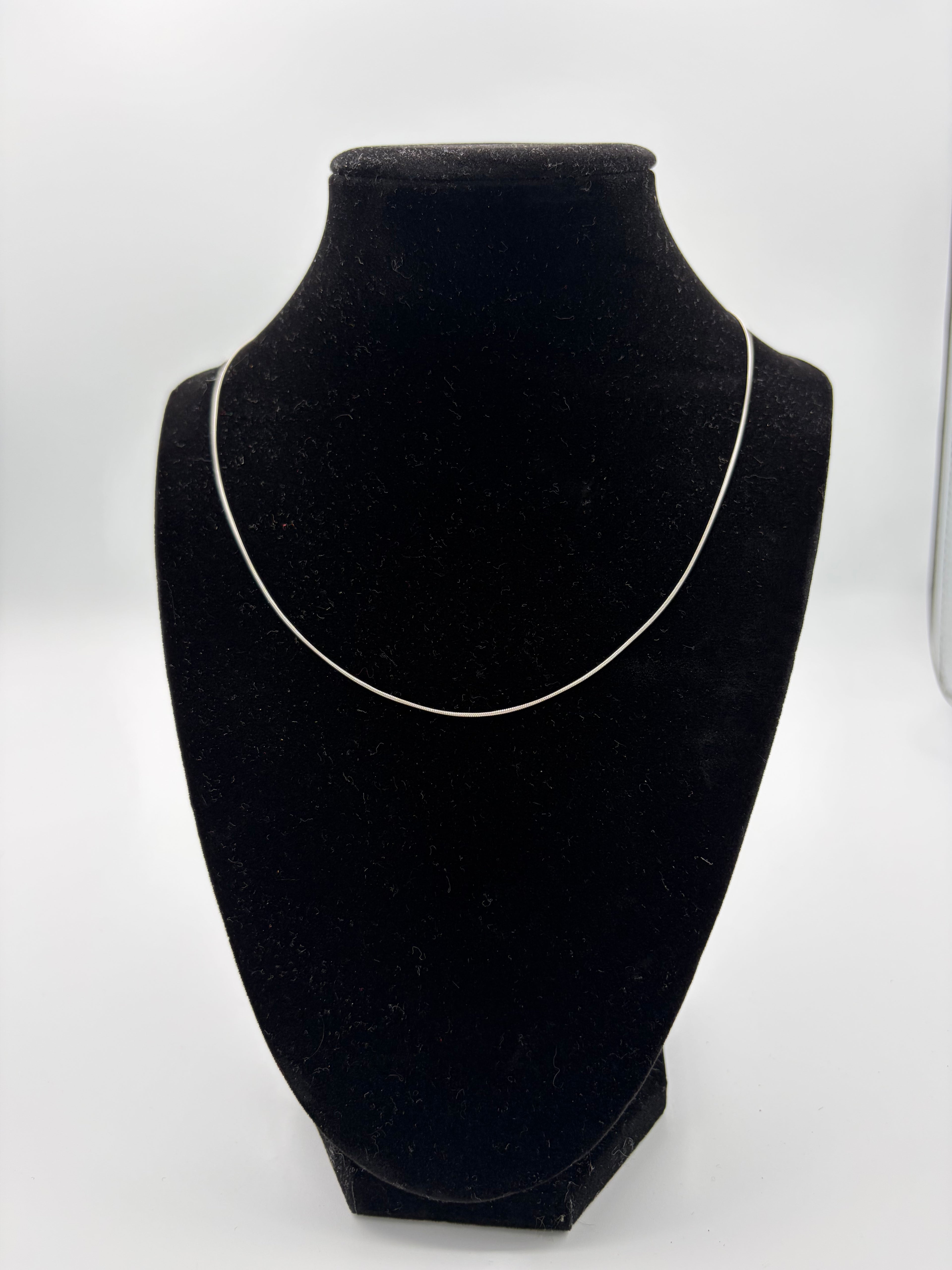 .925 Sterling Silver Small Snake Chain 18in