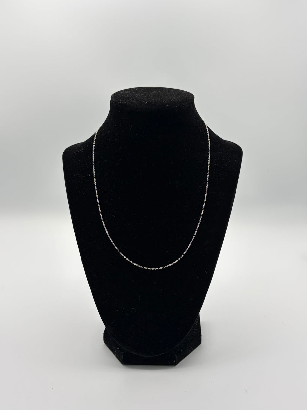 .925 Silver Petite Link Necklace 18in