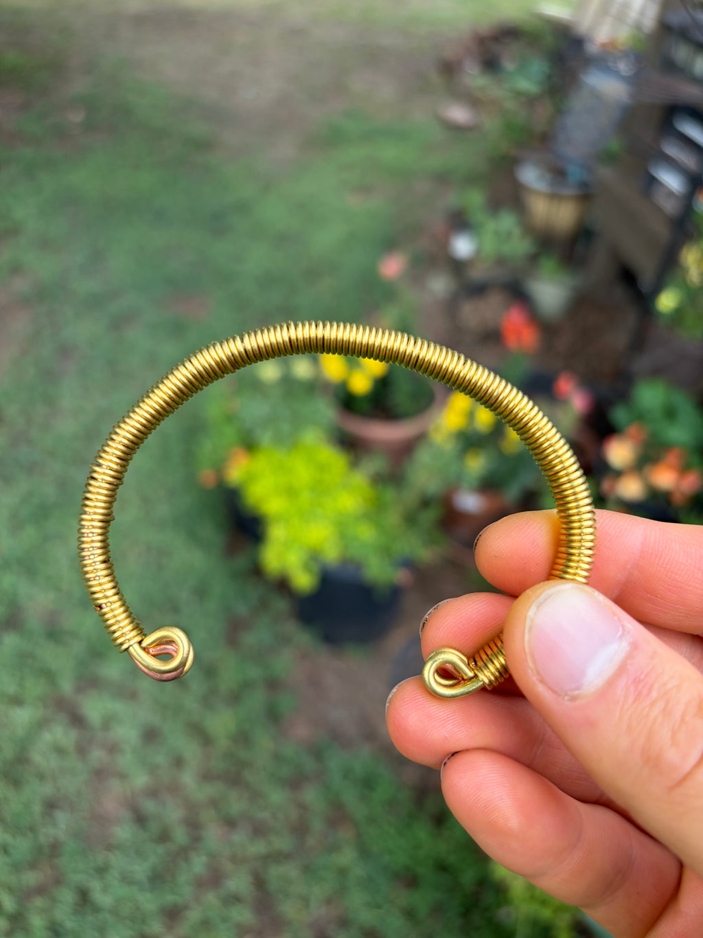 Hand-Made Brass And Copper Bracelet