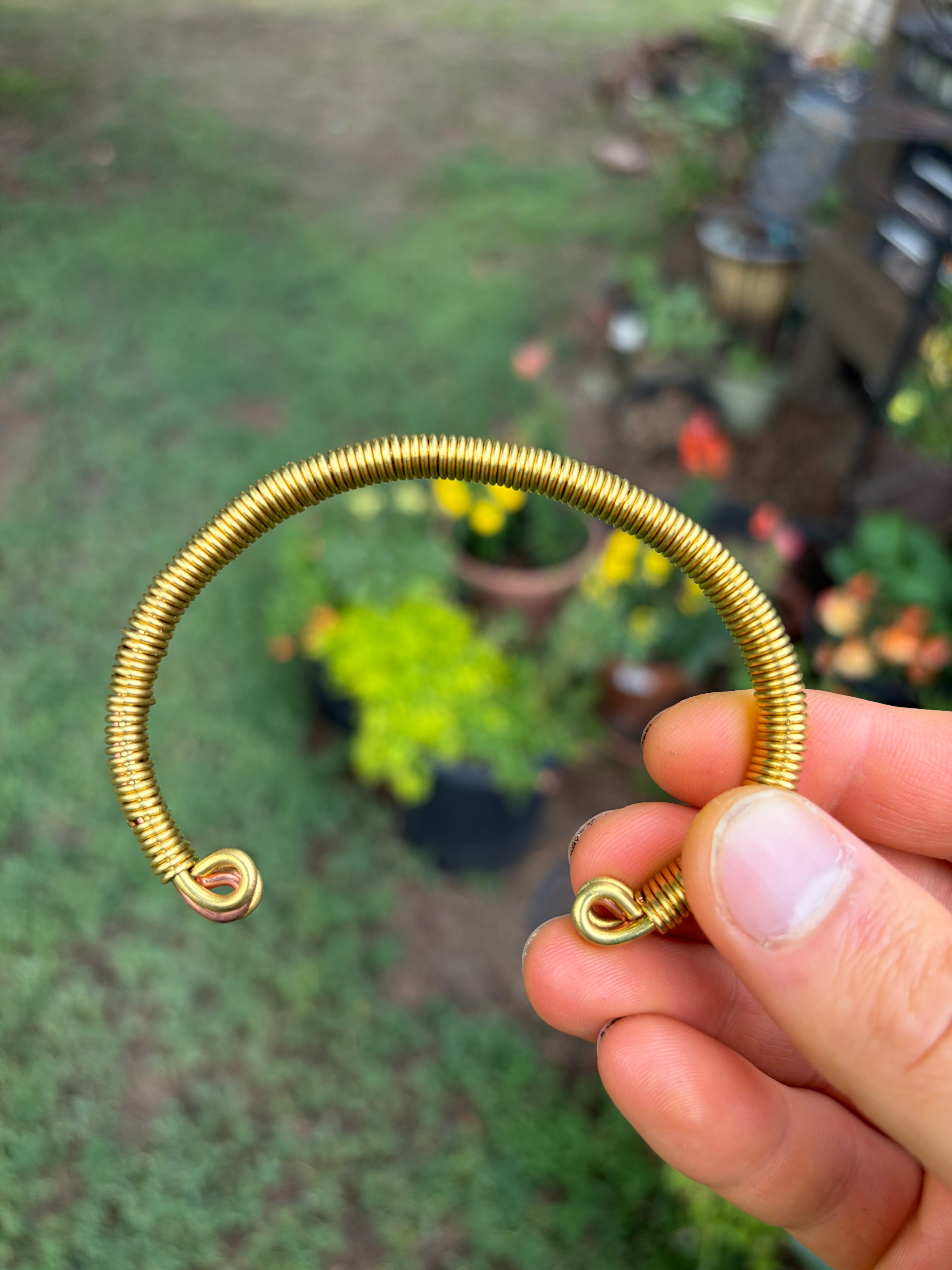 Hand-Made Brass And Copper Bracelet