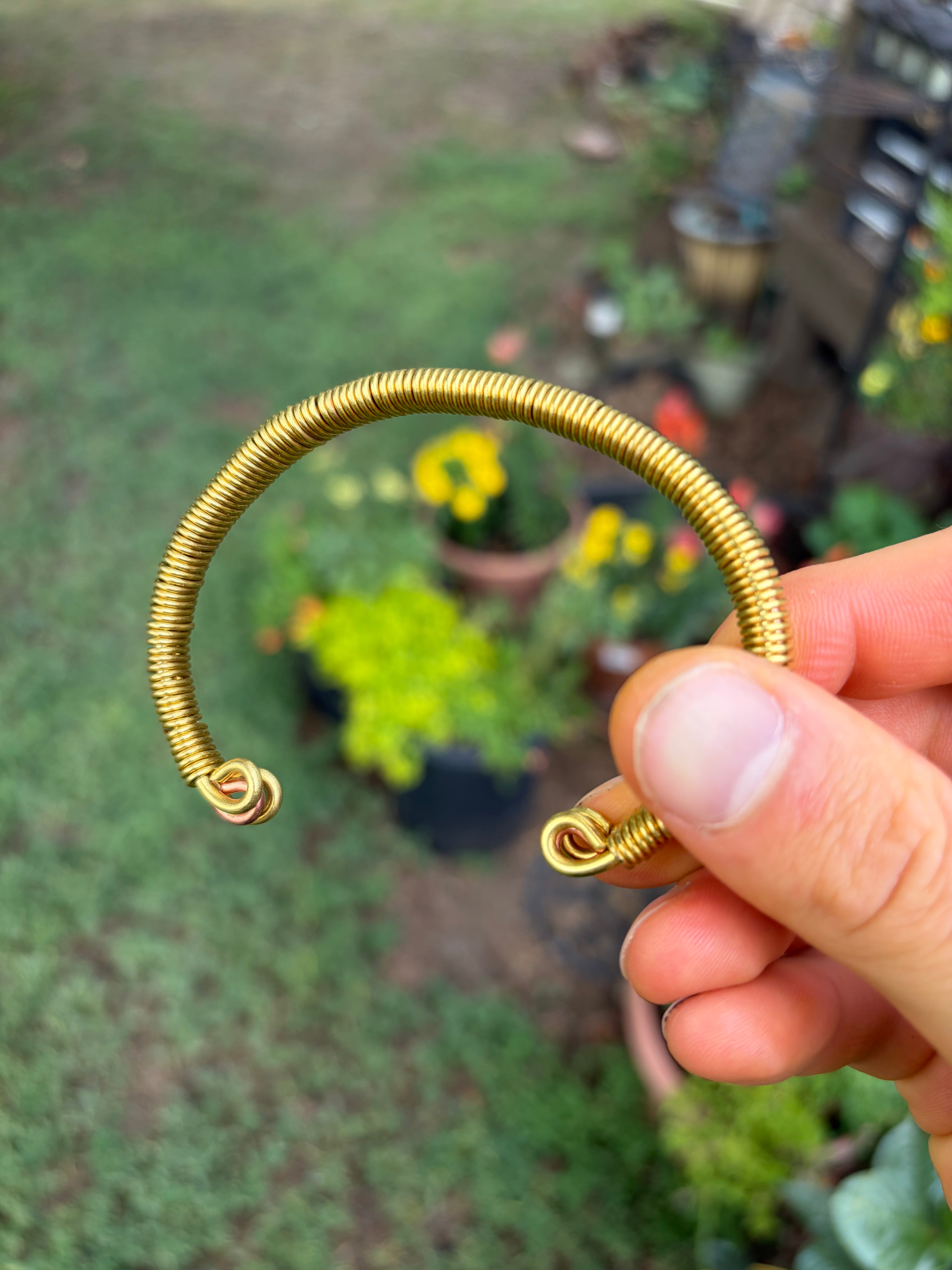 Hand-Made Brass And Copper Bracelet