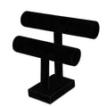 Two Tier Black Velvet Stand