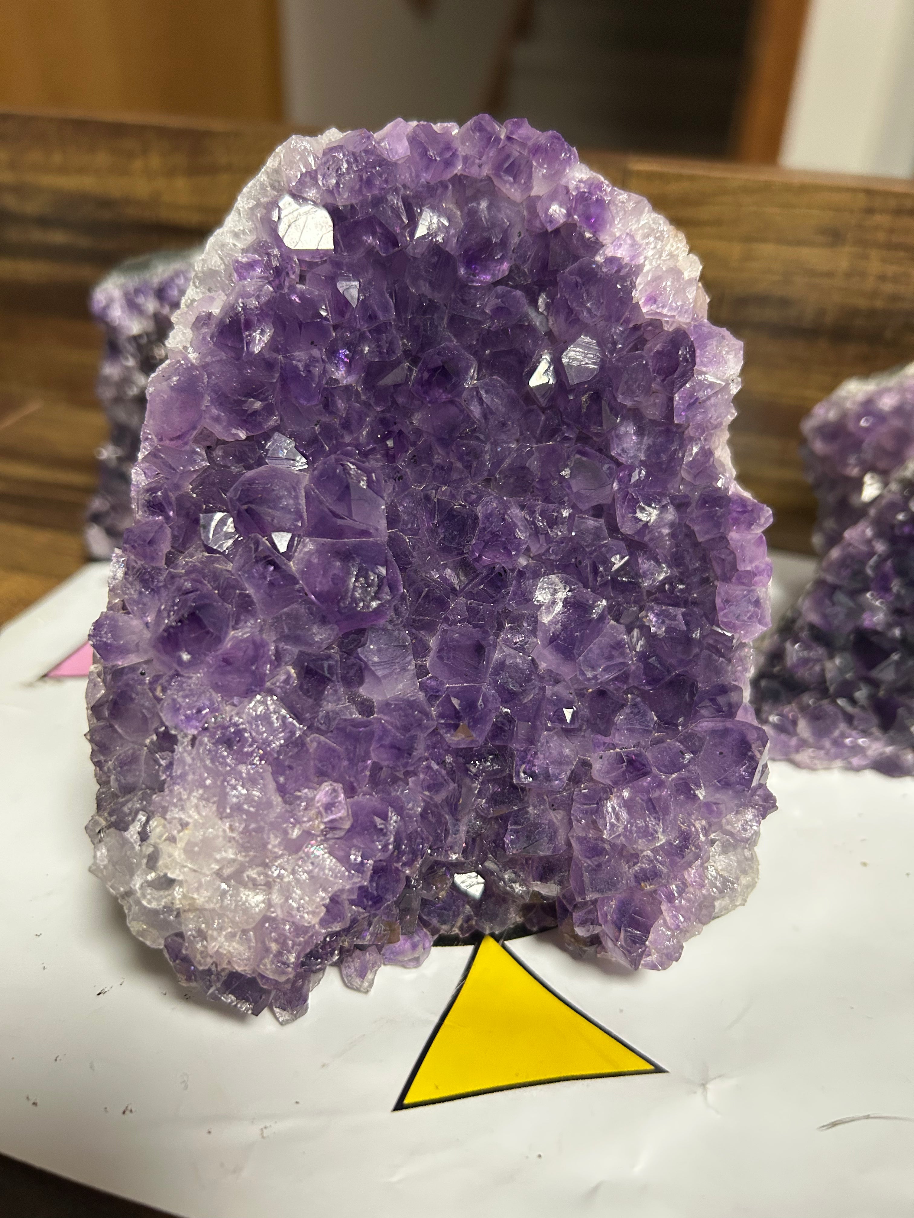 Amazing Uruguayan Amethyst Cut Base
