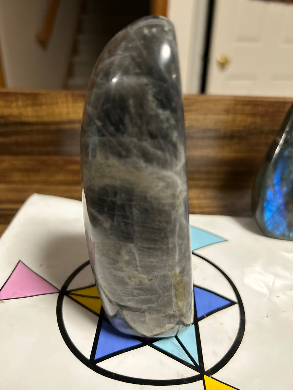 Purple Blue Yellow Labradorite Free Form from Madagascar