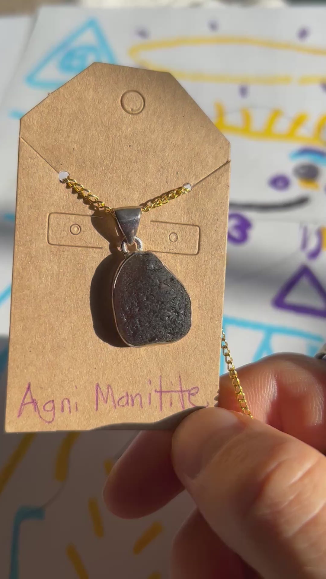 Authentic Agni Manitite .925 Silver Pendant and Necklace from Indonesia