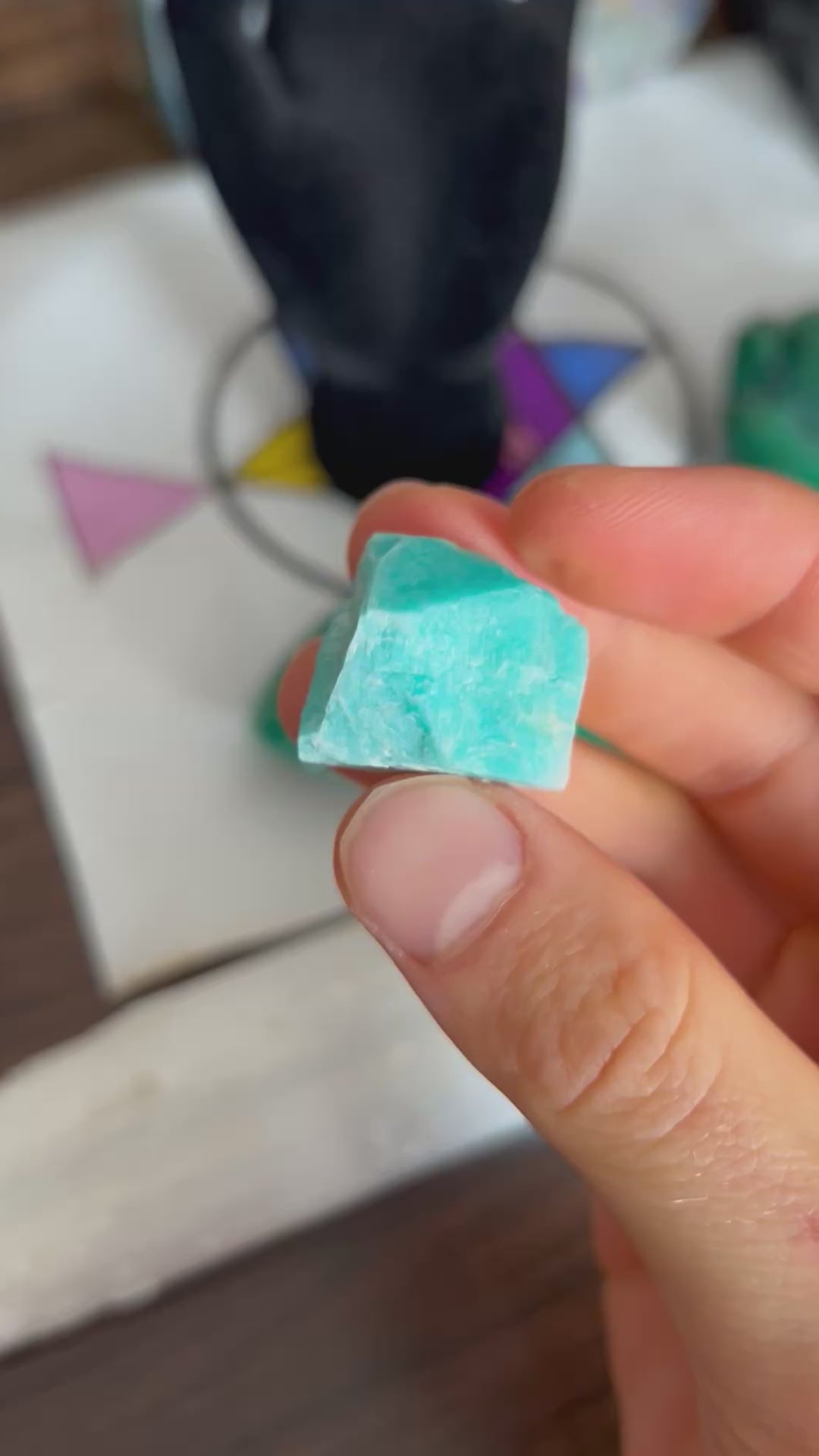 Blue Amazonite (CO) Crystal Adjustable Necklace