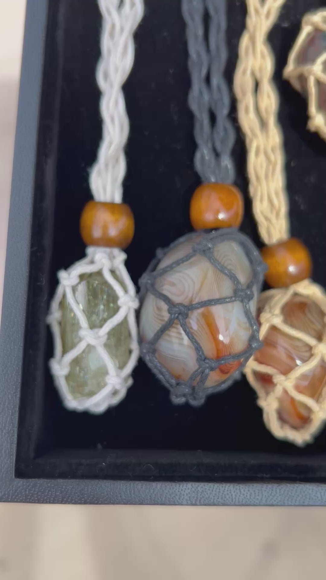 Authentic Green Apatitate Crystal Adjustable Necklace