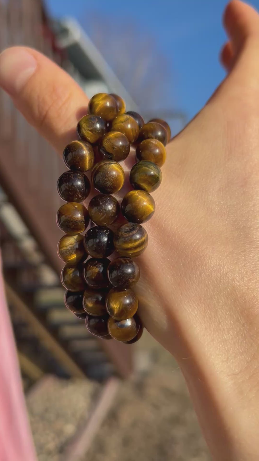 Flashy Tigers Eye Crystal Bracelet