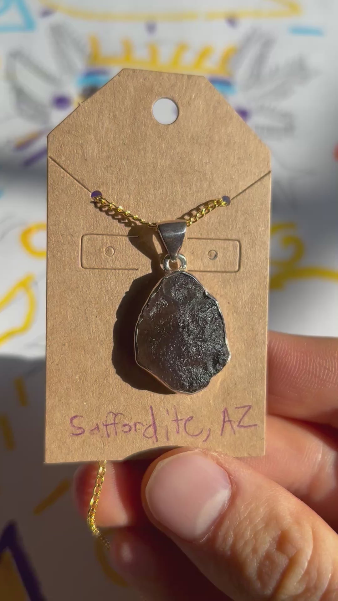 Authentic AZ Saffordite .925 Silver Pendant and Necklace