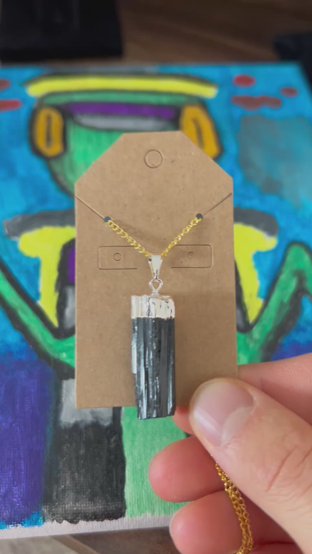 Authentic Black Tourmaline Protective Necklace