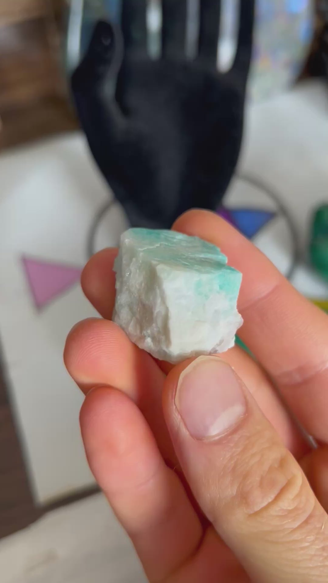 Blue Amazonite (CO) Crystal Adjustable Necklace