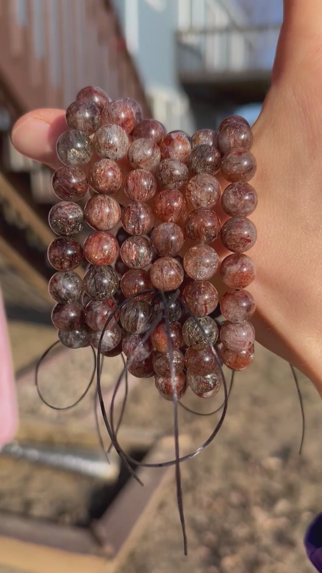 Beautiful Fire Quartz Crystal Bracelet
