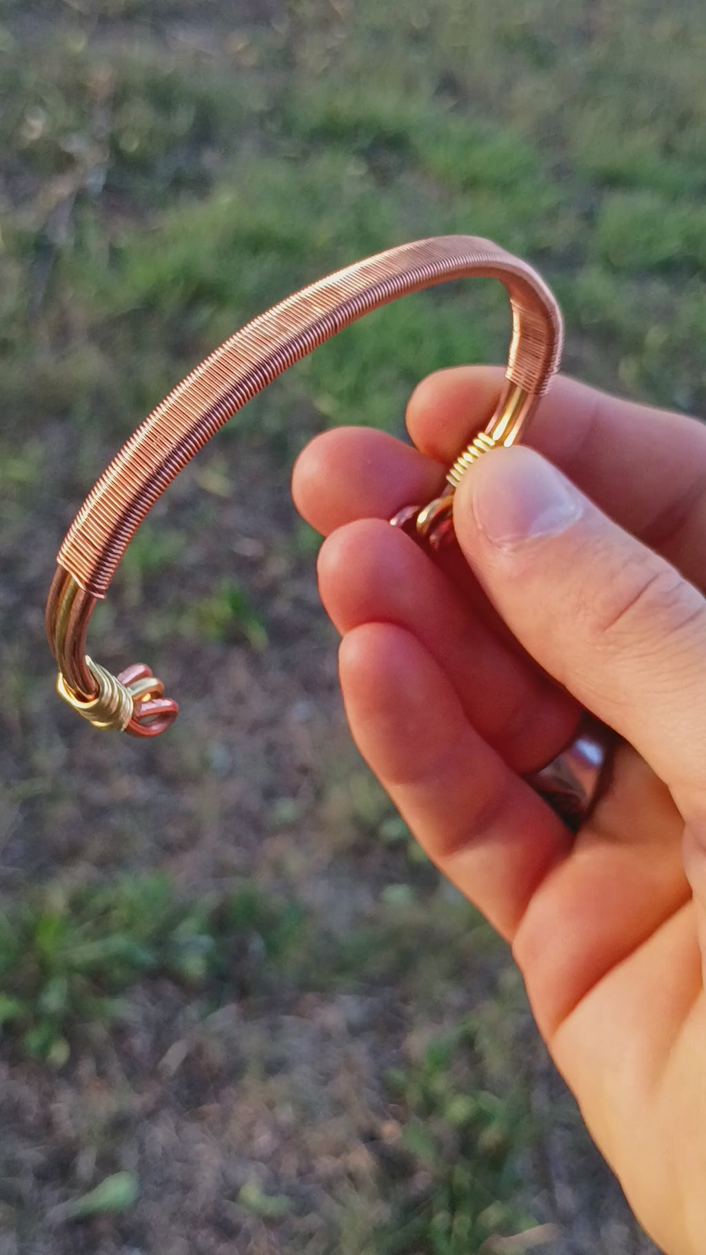 Hand-Made Copper-Brass Bracelet