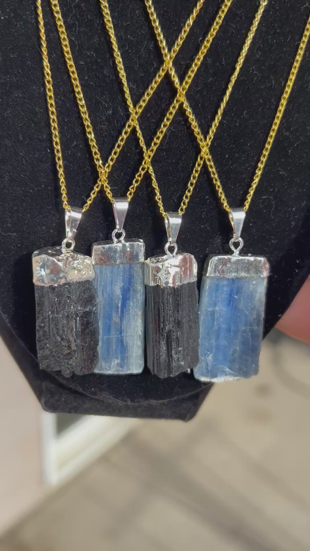 Authentic Blue Kyanite Healing Crystal Necklace