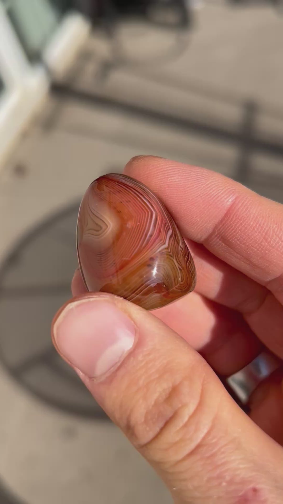 Authentic Sardonyx Crystal Tumble Adjustable Hemp Necklace