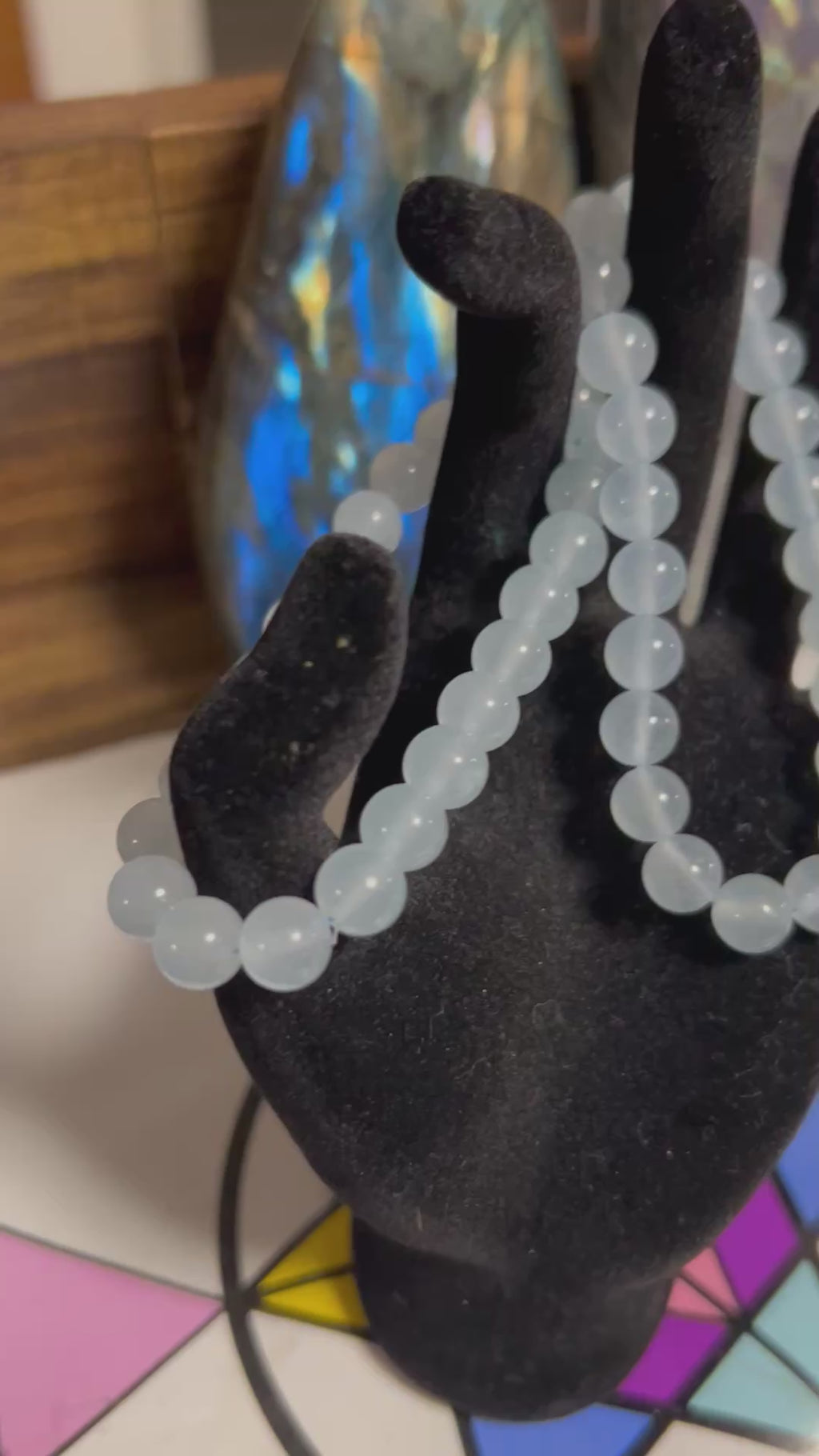 Authentic Aquamarine Crystal Bracelet (Small Size)