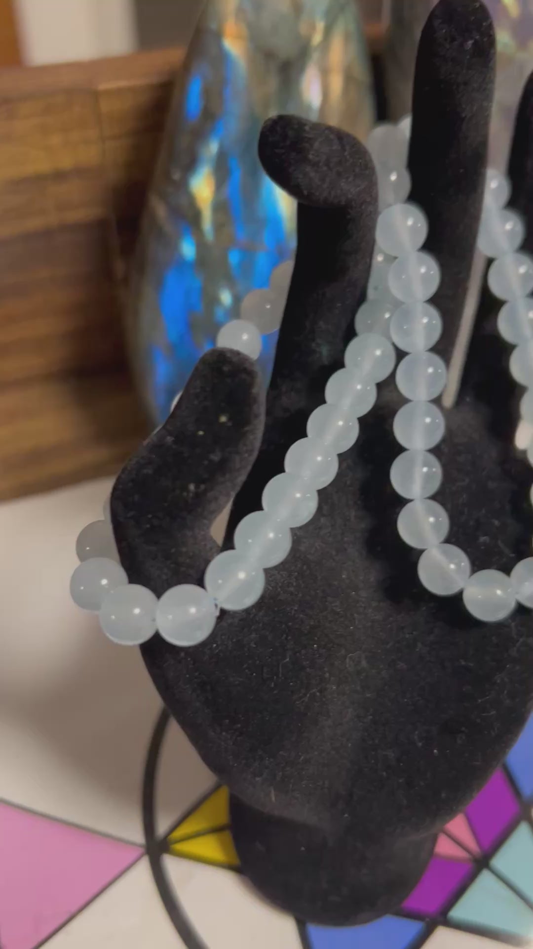 Authentic Aquamarine Crystal Bracelet (Small Size)