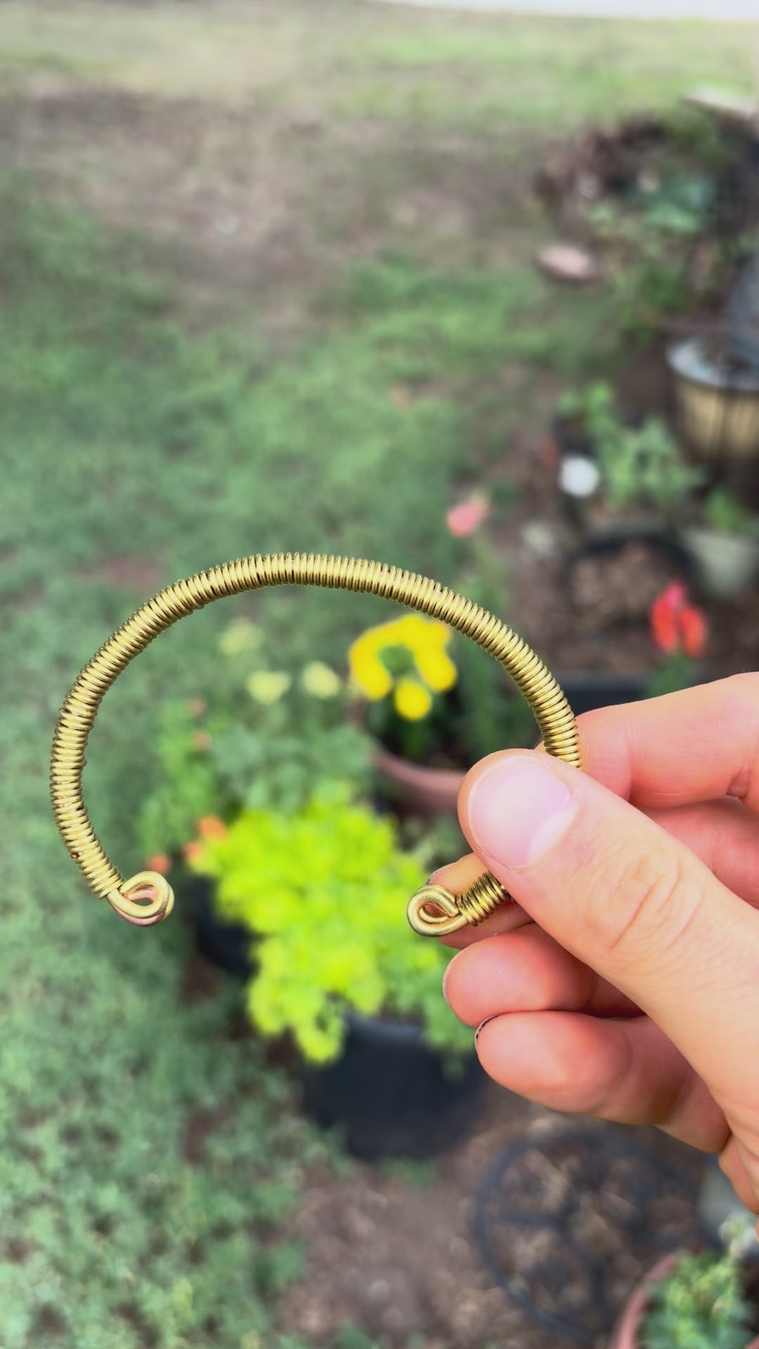 Hand-Made Brass And Copper Bracelet