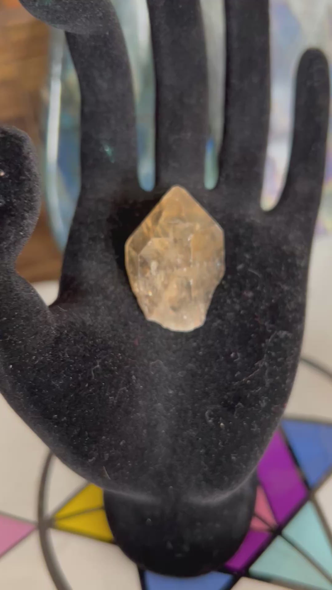 Authentic Natural Congo Kundalini Citrine Crystal Adjustable Necklace