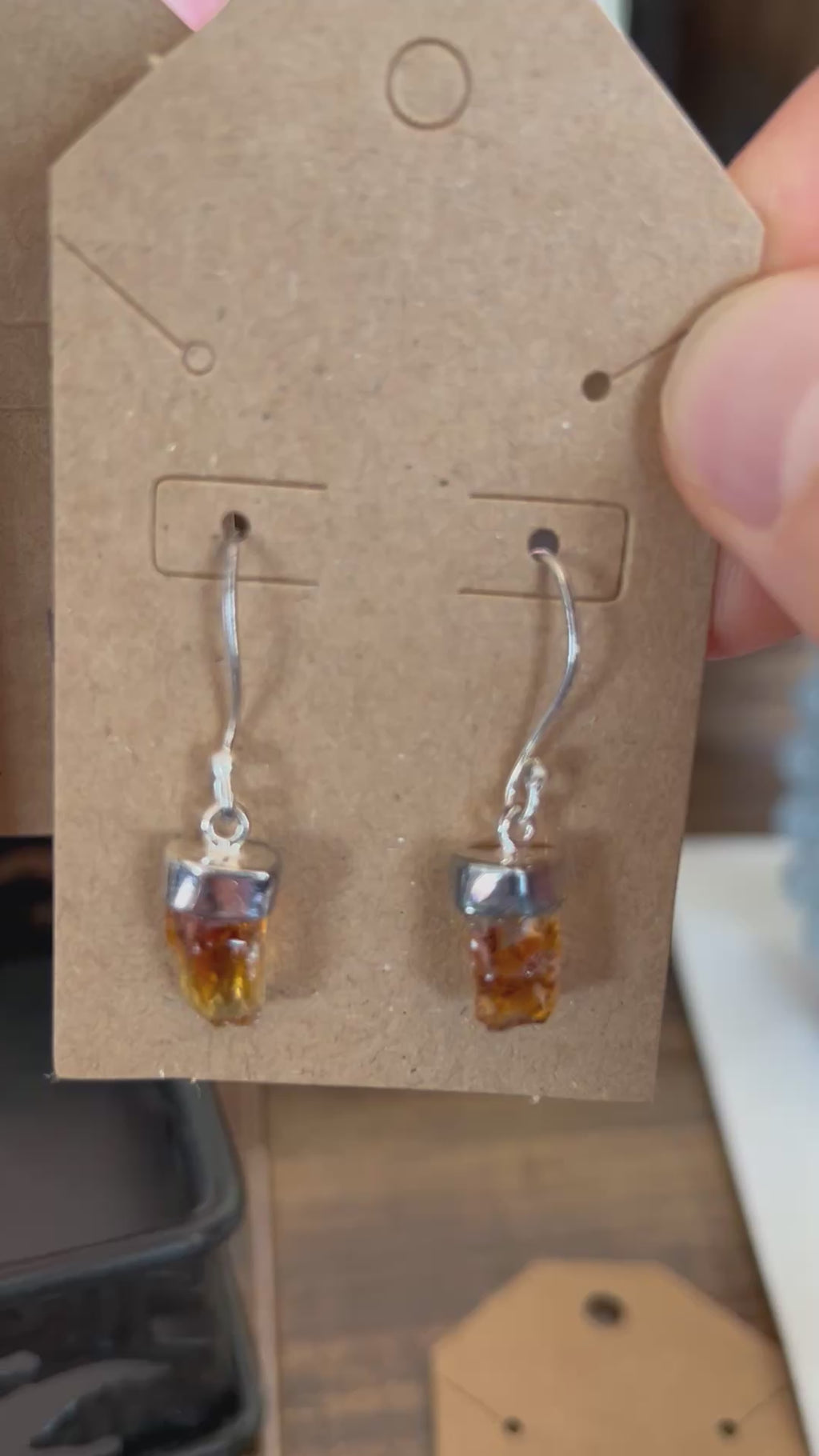 SOLAR PLEXUS Citrine .925 Sterling Silver Earrings (Heat Treated)