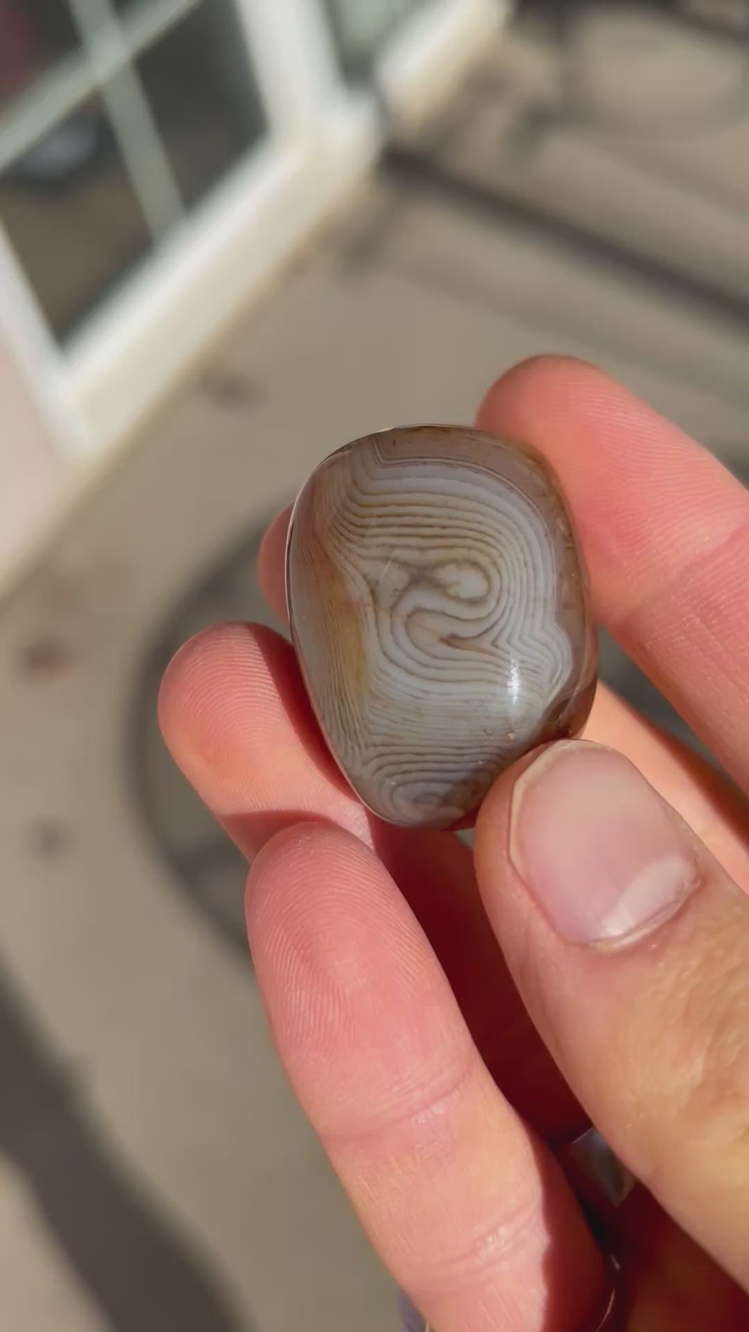 Authentic Sardonyx Crystal Tumble Adjustable Hemp Necklace