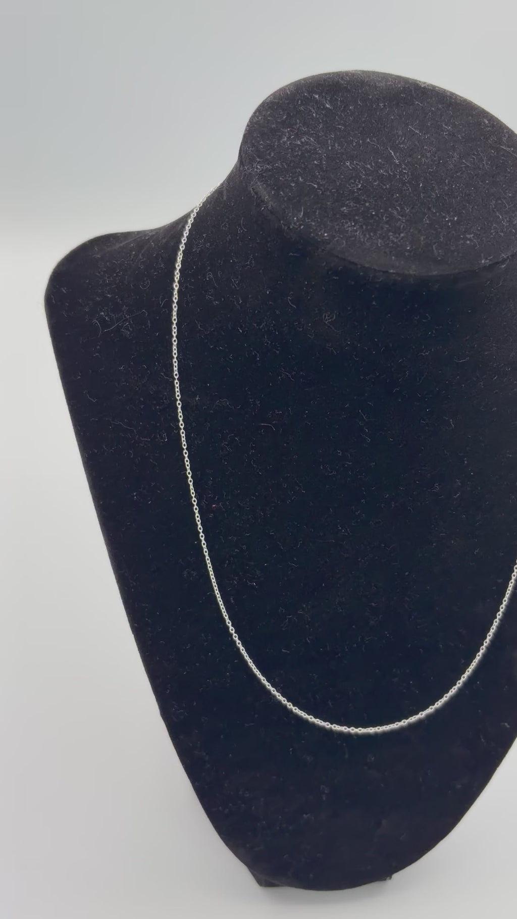 .925 Silver Petite Link Necklace 18in