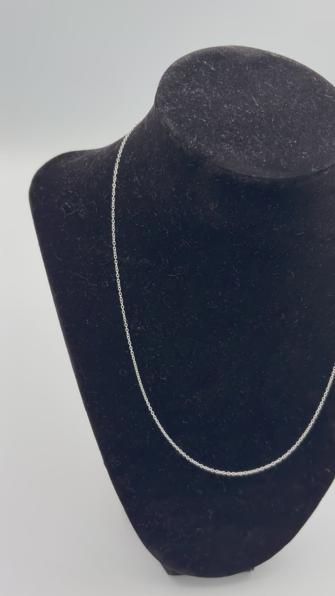 .925 Silver Petite Link Necklace 18in