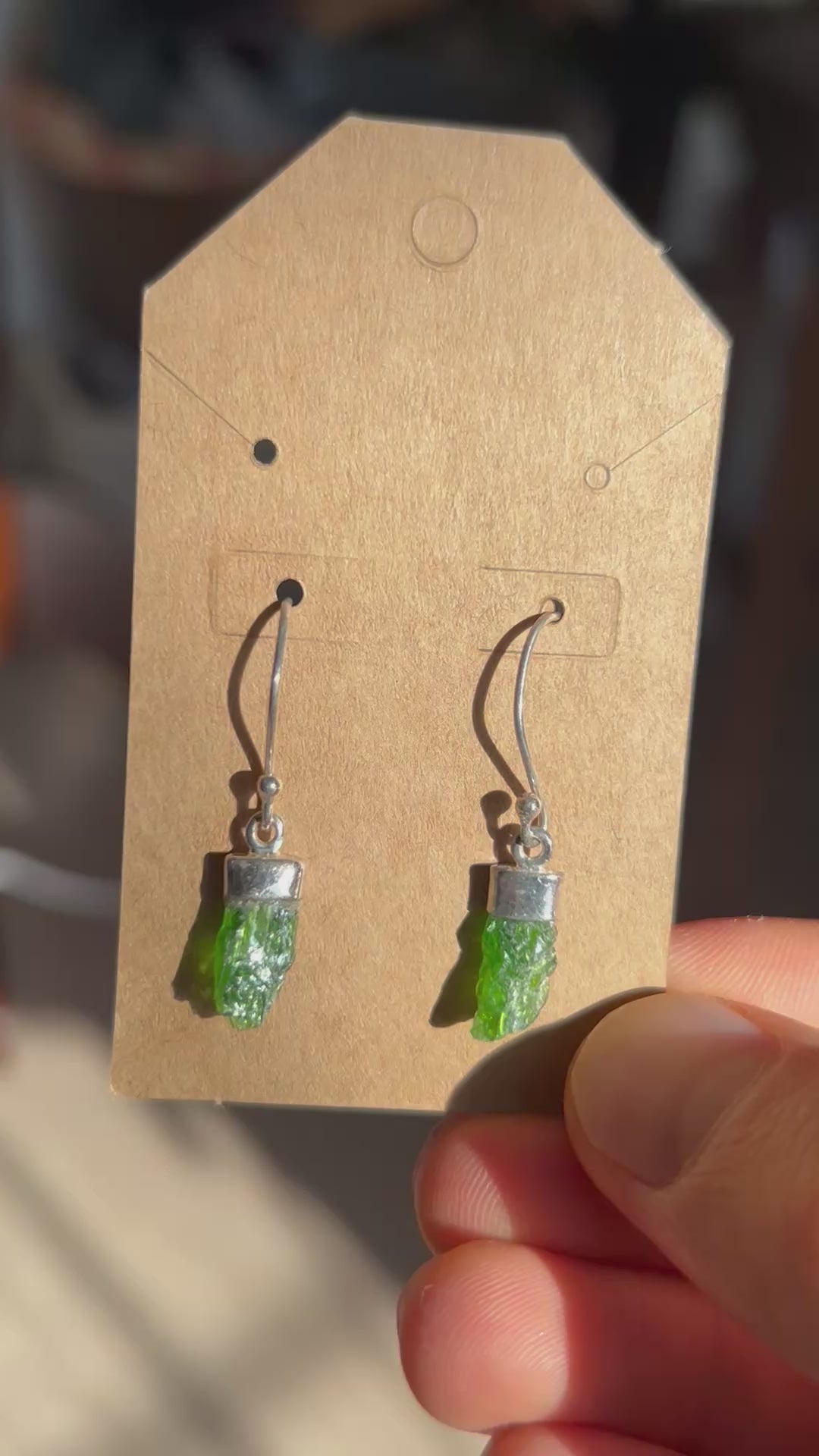 HEART CHAKRA Detox Authentic Chrome Diopside .925 Sterling Silver Earrings