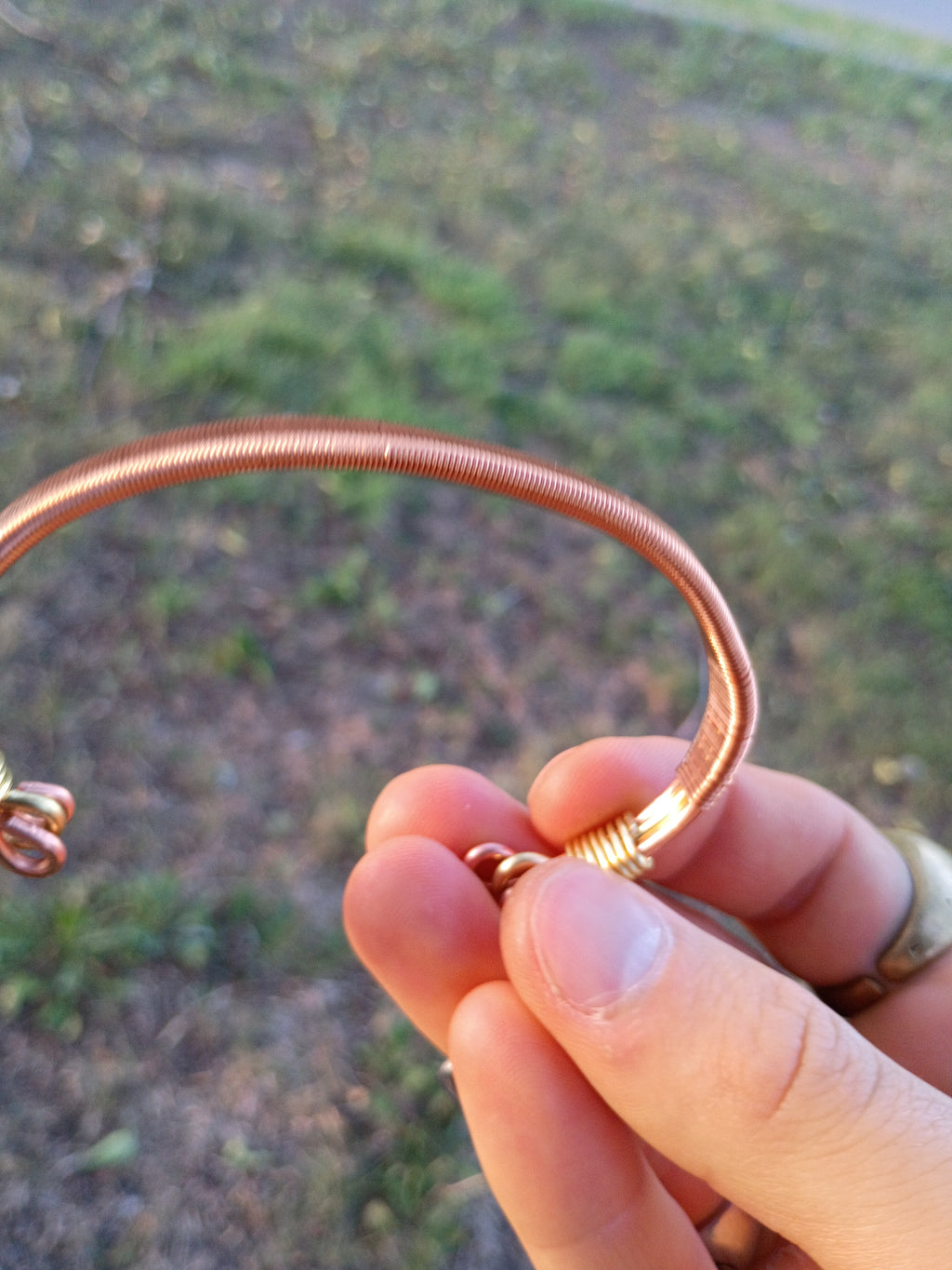 Hand-Made Copper-Brass Bracelet