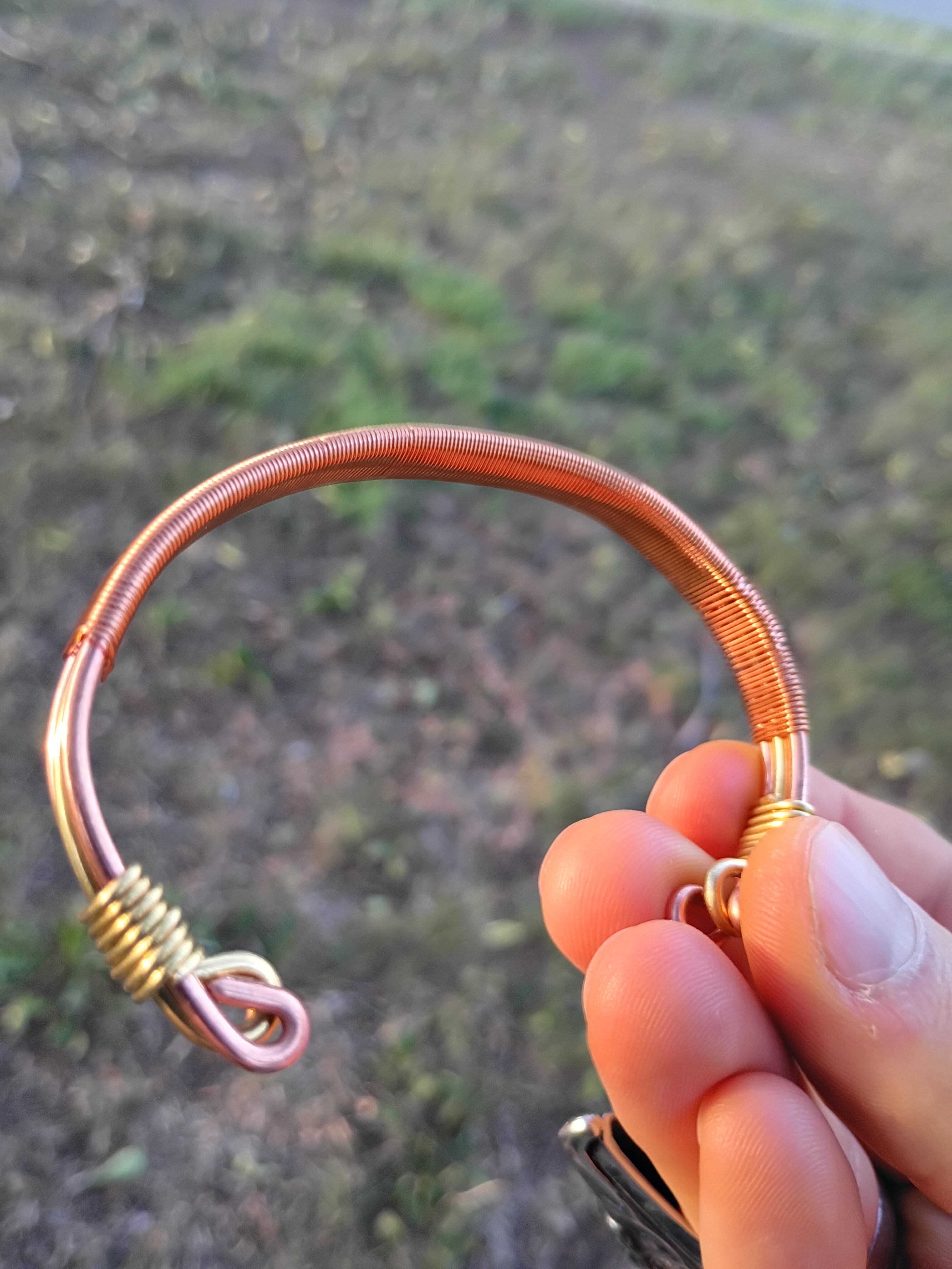 Hand-Made Copper-Brass Bracelet
