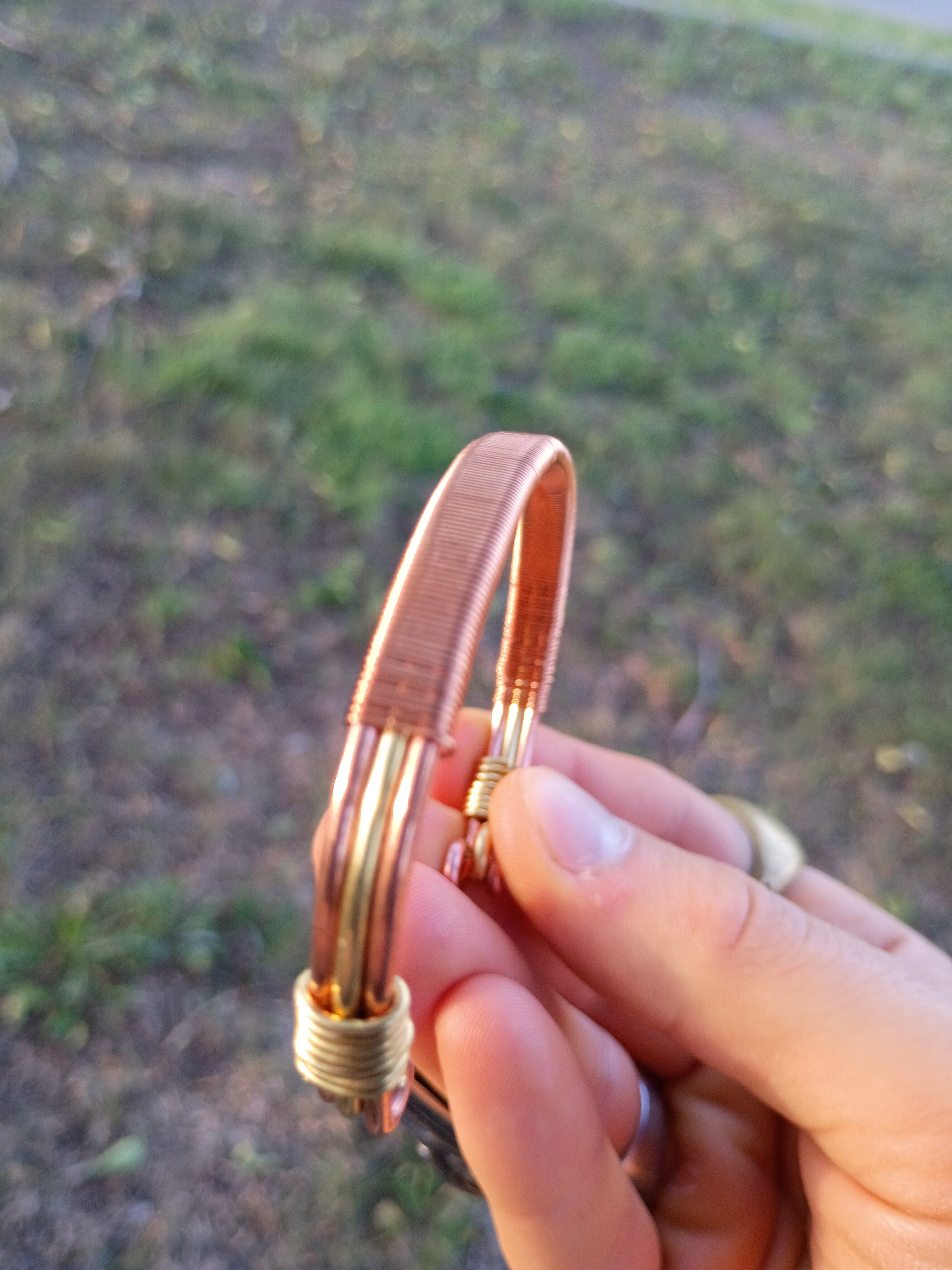 Hand-Made Copper-Brass Bracelet