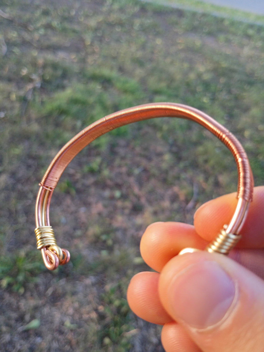 Hand-Made Copper-Brass Bracelet